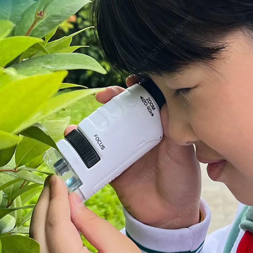 Microscope de Poche Portable pour Enfants 