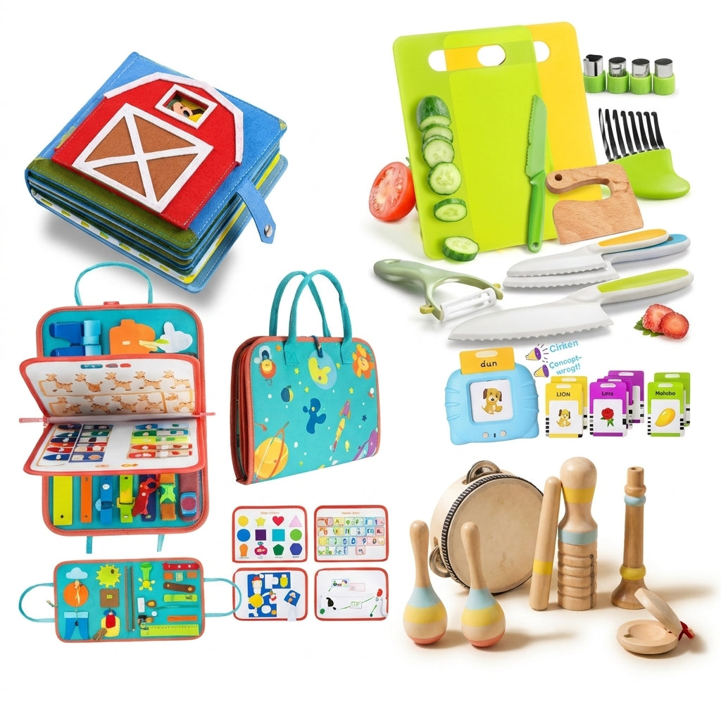 Pack Rentrée Montessori 3-4 Ans — Autonomie, Motricité & Éveil Sensoriel