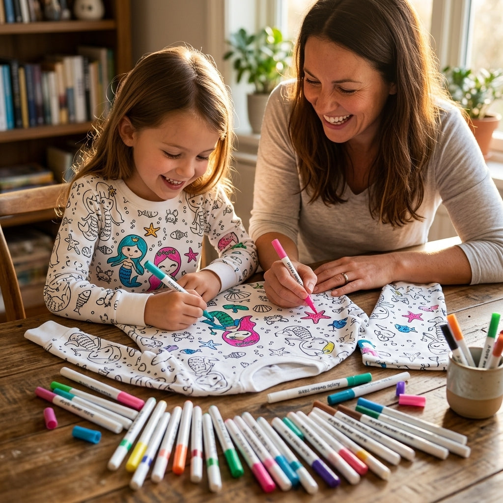 Coloriage Montessori Pyjama