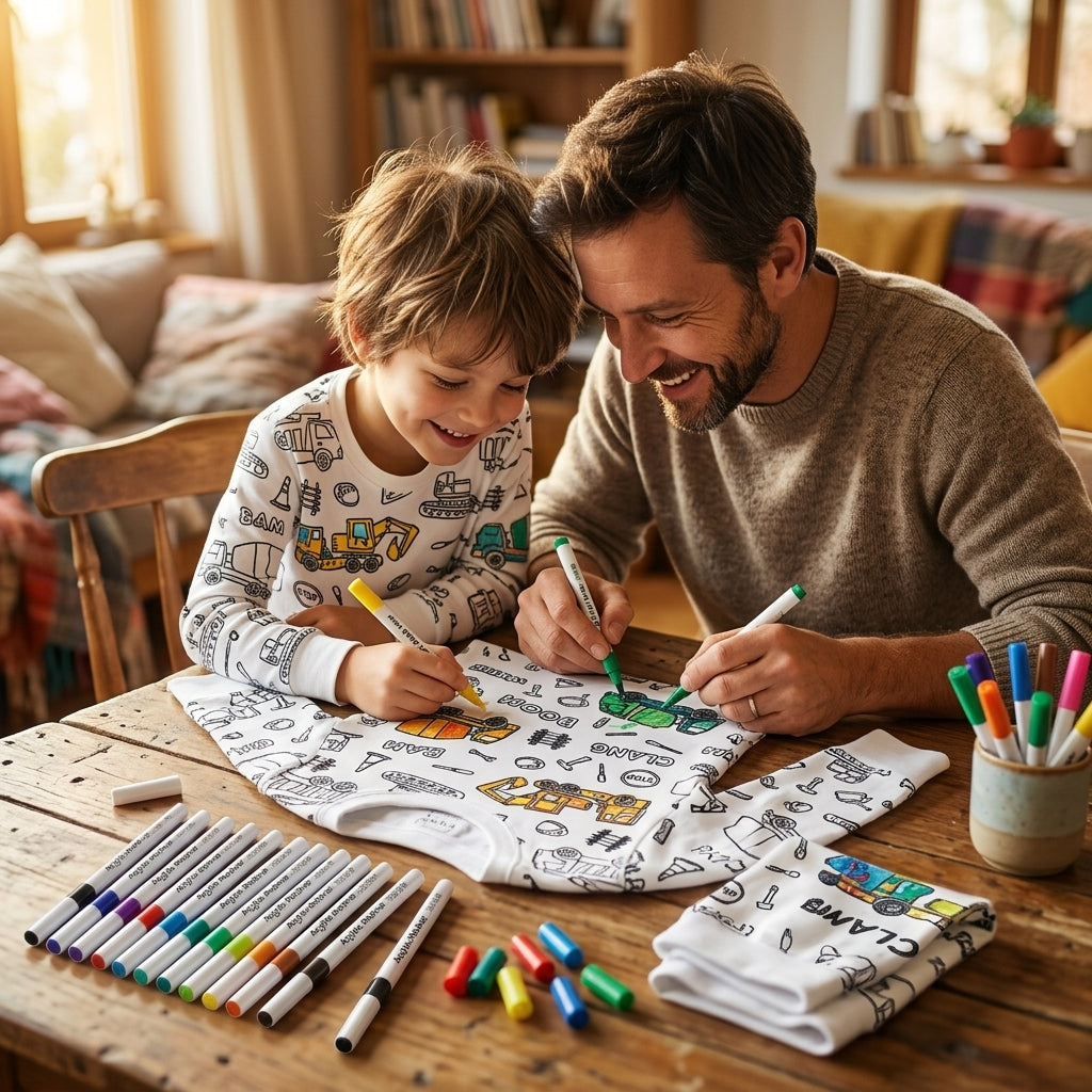 Coloriage Montessori Pyjama