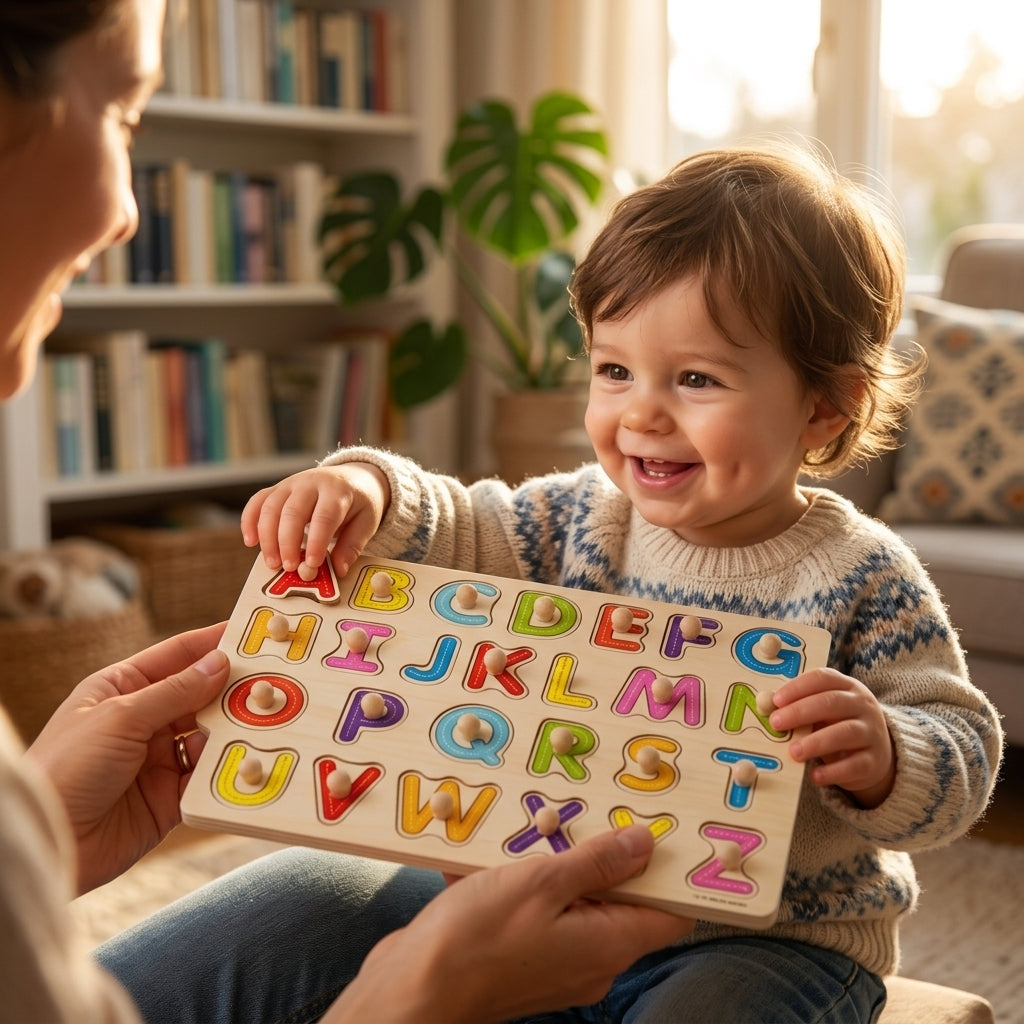 Plateau Alphabet Majuscule Montessori