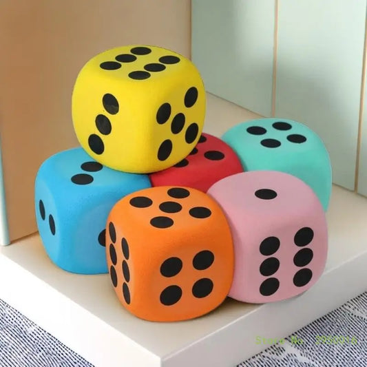 🎲 Grand Dé en Mousse Éducatif 80mm – Couleurs Aléatoires | Jouet Mathématique Ludique pour Enfants