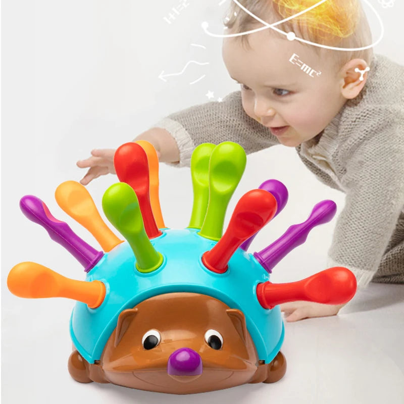 Jeu Motricité Fine Bébé Hérisson à Piques Colorés