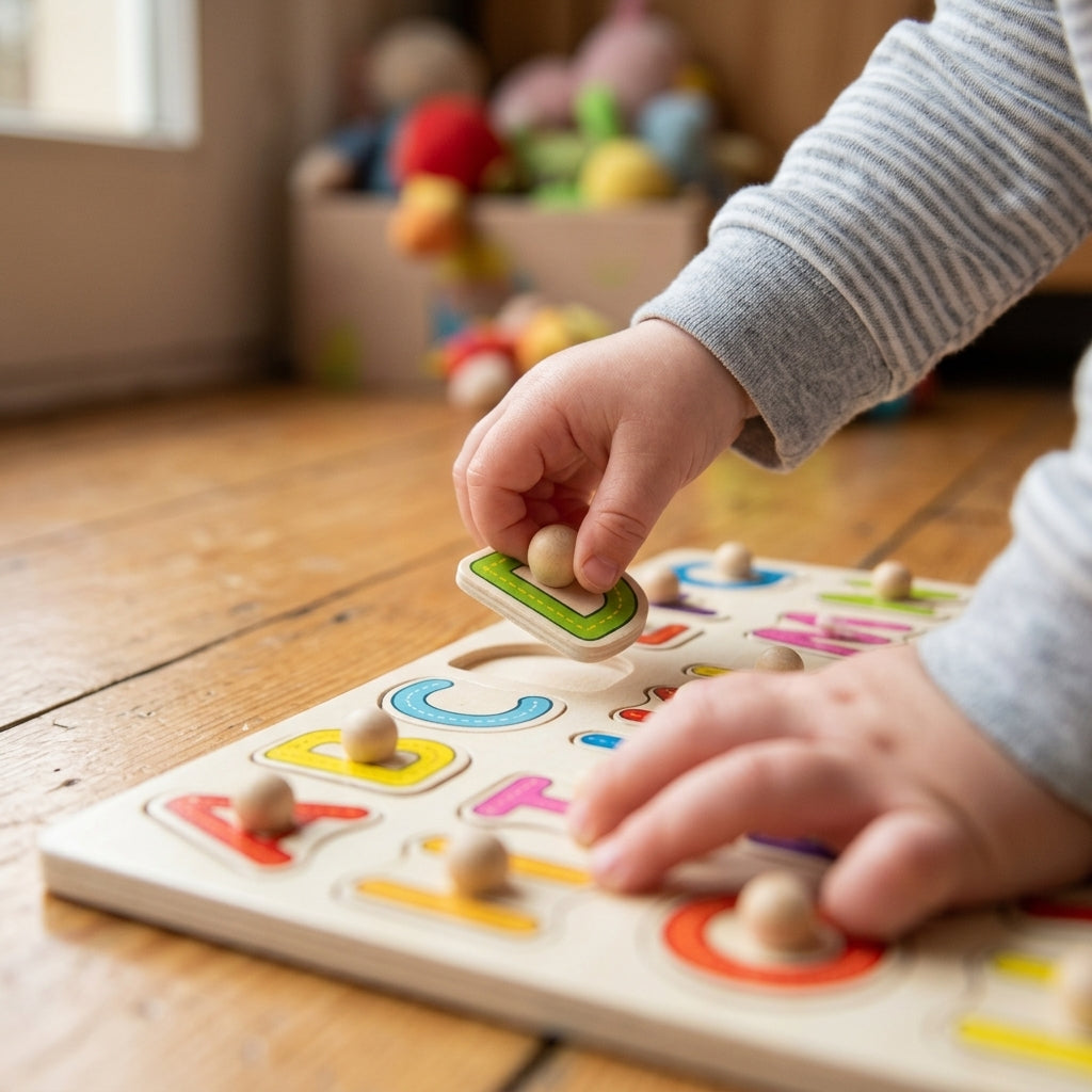 Plateau Alphabet Majuscule Montessori