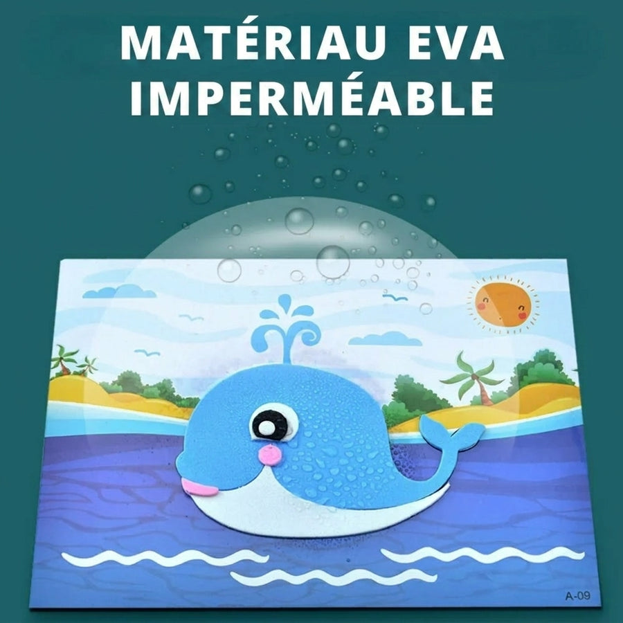 Kit Créatif Autocollants 3D en Mousse EVA pour Enfants