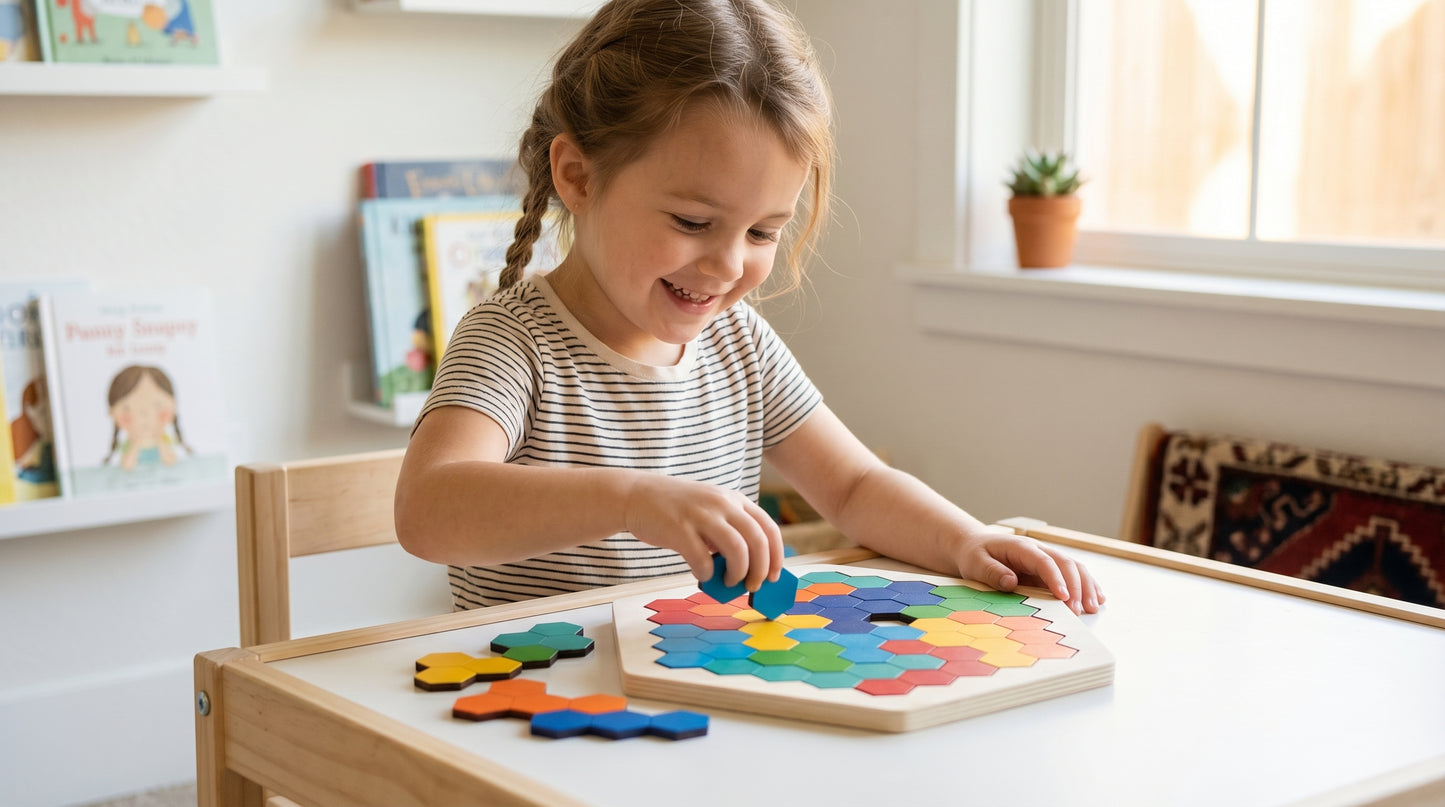 Tangram Hexagone Montessori Puzzle