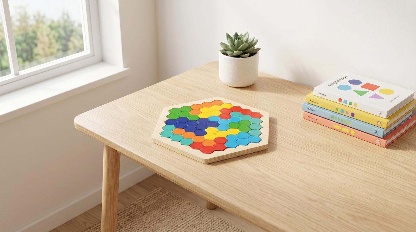 Tangram Hexagone Montessori Puzzle