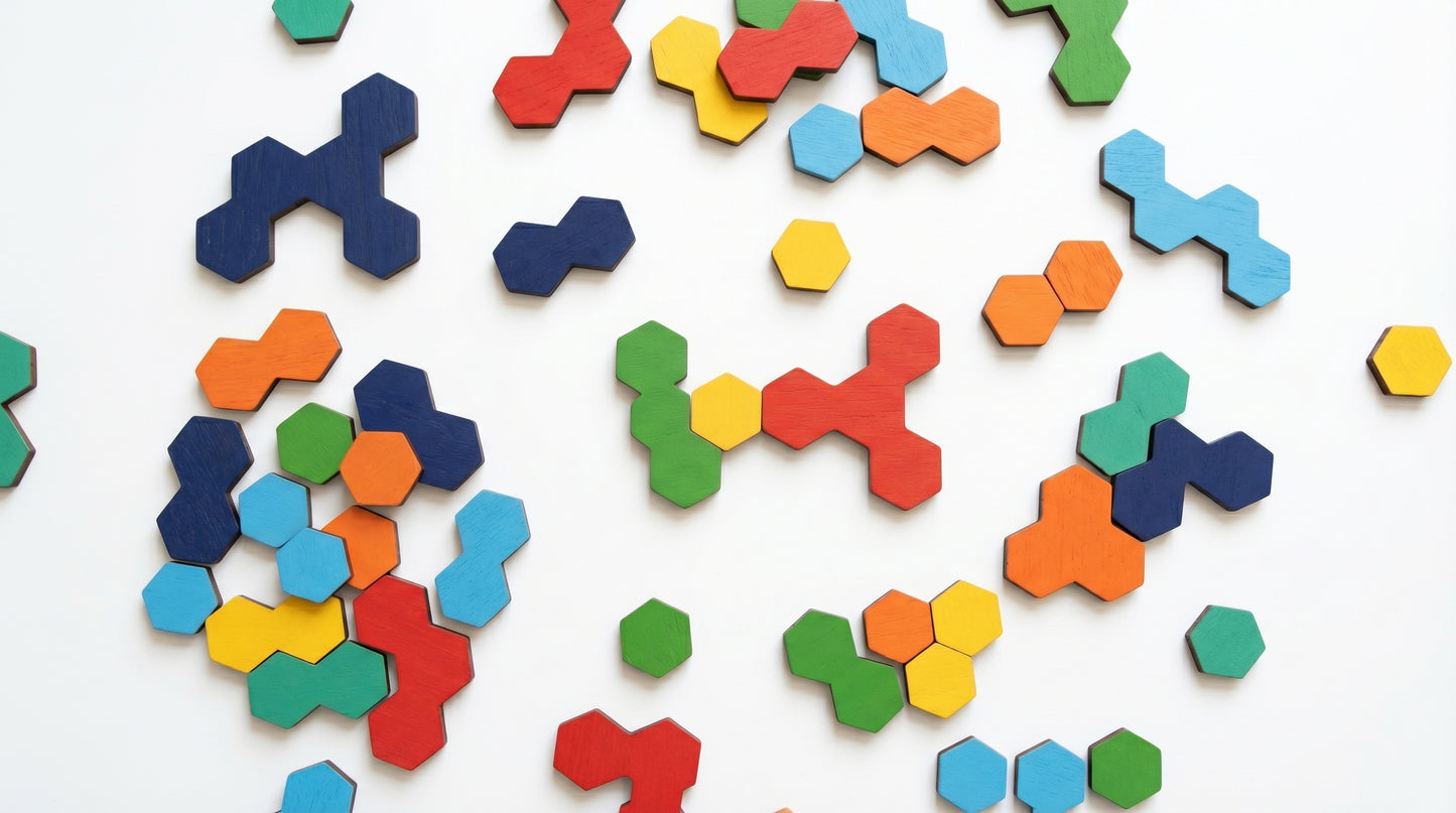 Tangram Hexagone Montessori Puzzle