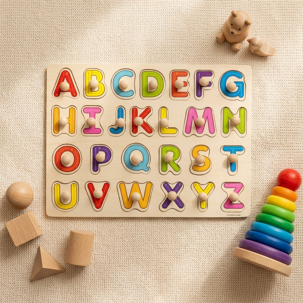 Plateau Alphabet Majuscule Montessori