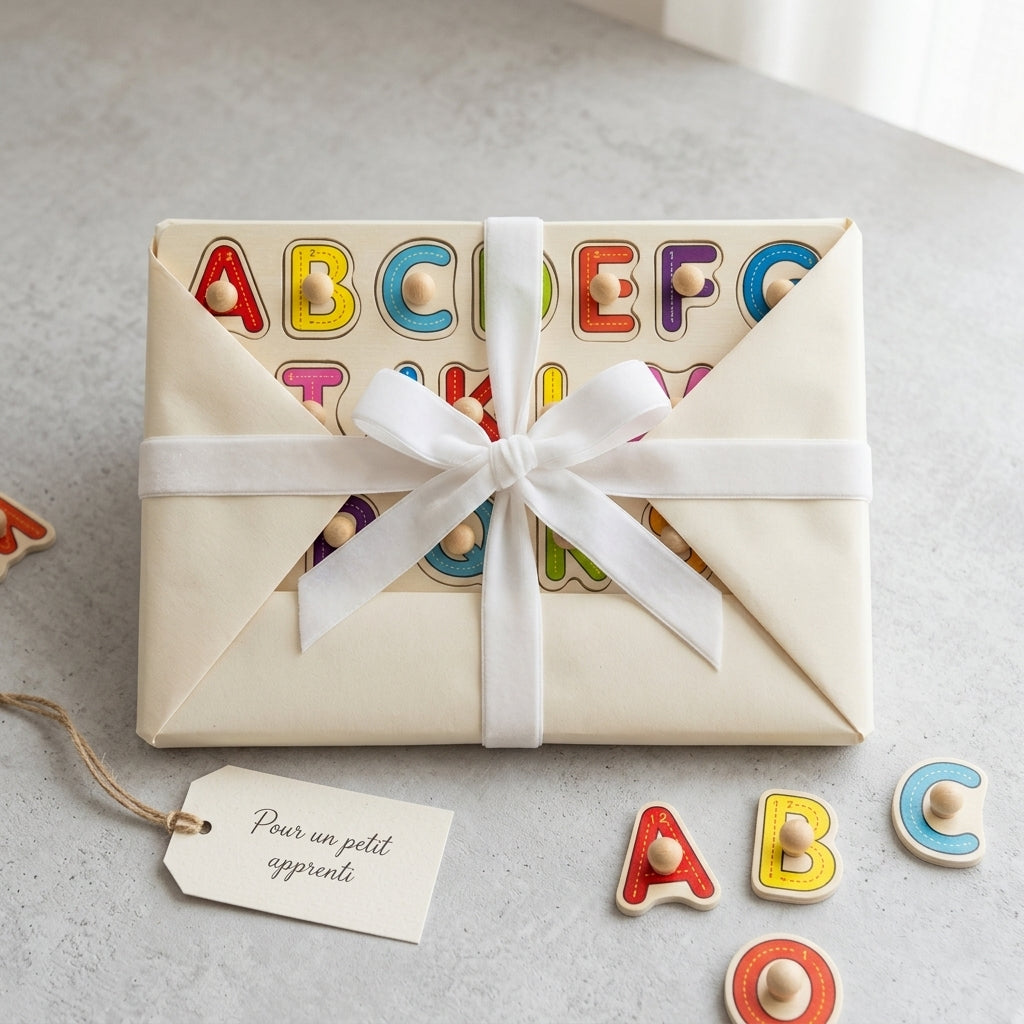 Plateau Alphabet Majuscule Montessori