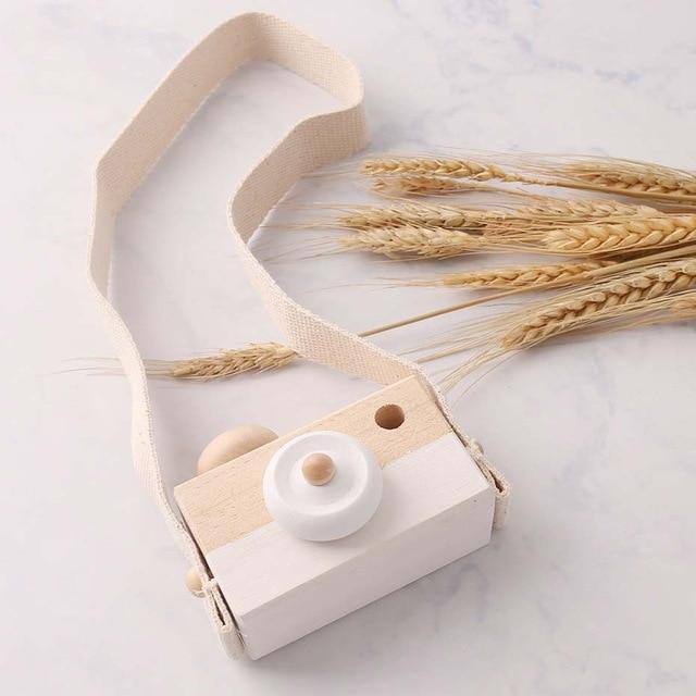 Appareil Photo en Bois Montessori Eco-friendly | Montezzori Blanc Montezzori