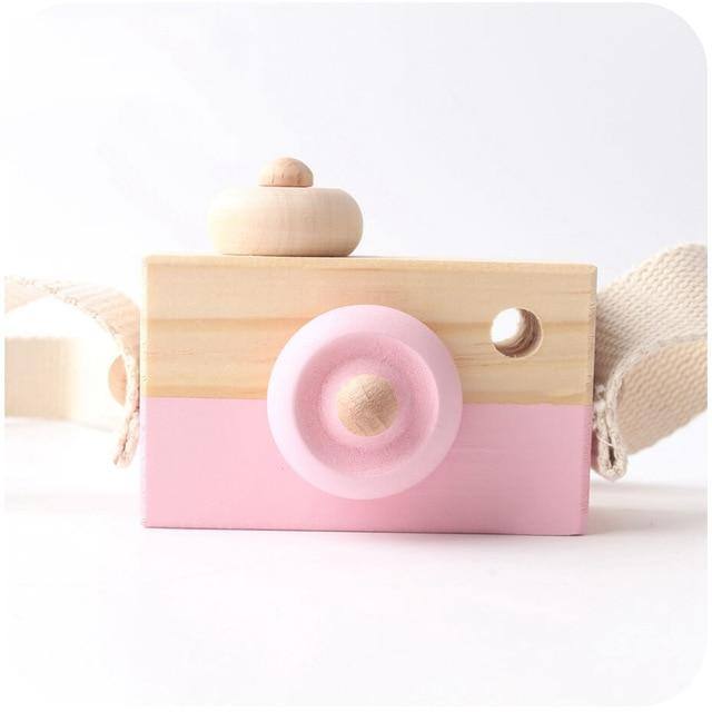 Appareil Photo en Bois Montessori Eco-friendly | Montezzori Rose Montezzori