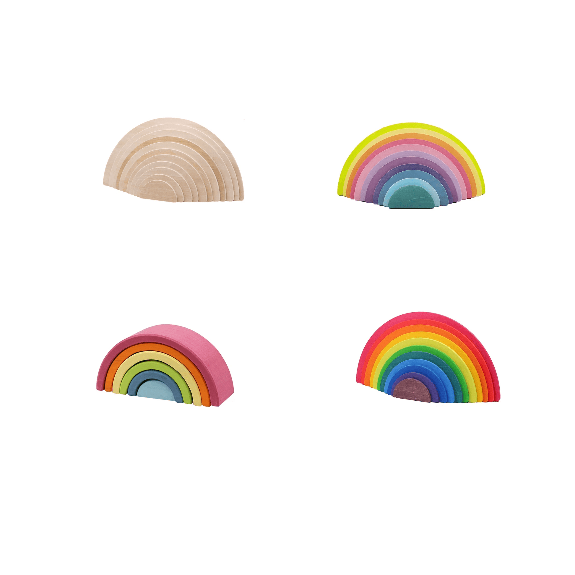 Arc-en-ciel Montessori en Bois Vivid Colors | Montezzori Montezzori