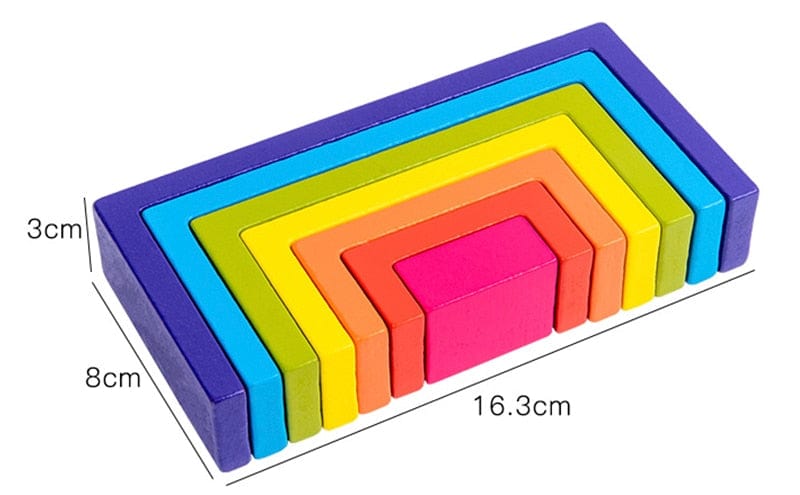 Arc-En-Ciel Pastel En Bois Montessori - Édition Délicate | Montezzori Montezzori