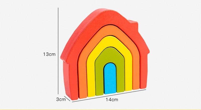 Arc-En-Ciel Pastel En Bois Montessori - Édition Délicate | Montezzori Montezzori