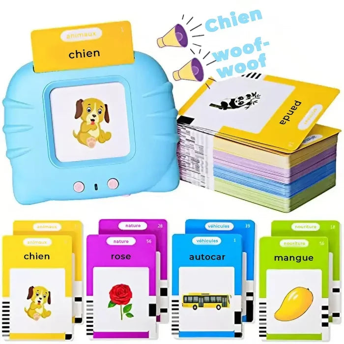 Lecteur de Cartes Flash Parlantes - 224 Mots pour Apprendre en S'amusant