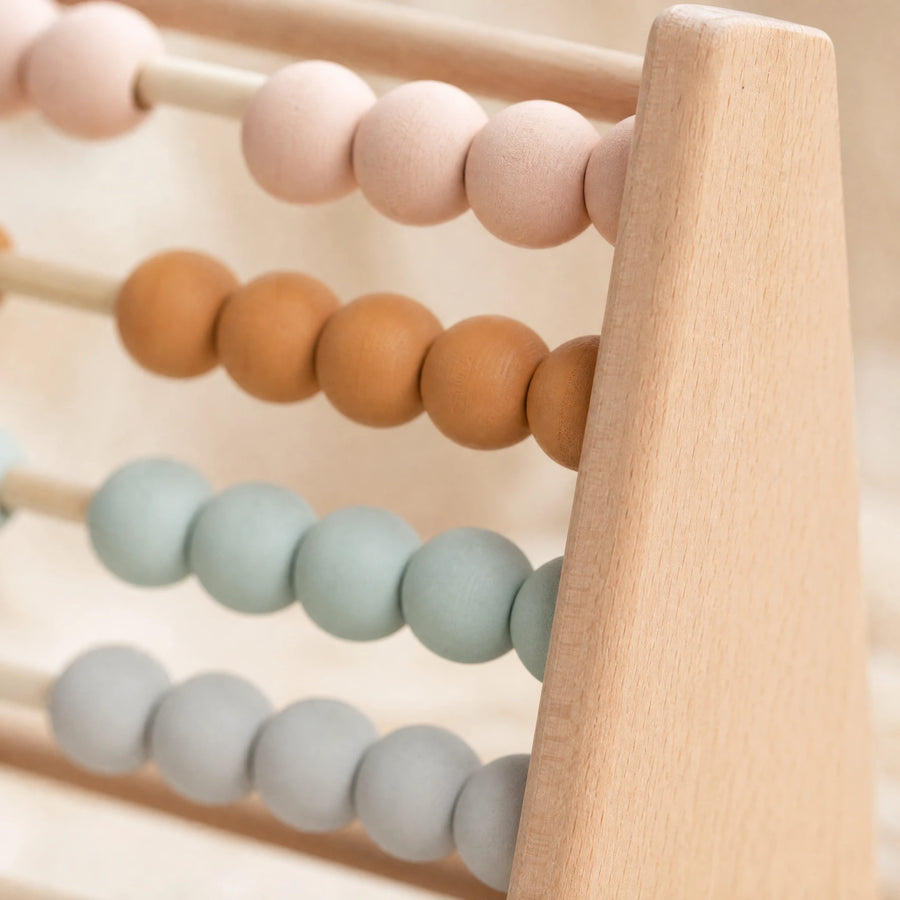 Boulier Coloré Montessori en Bois – Jouet Éducatif Mathématique pour Enfants - Détail matière