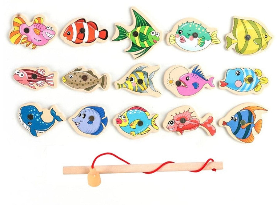 Pack Débutant - 15 poissons - 1 canne boutique Montessori