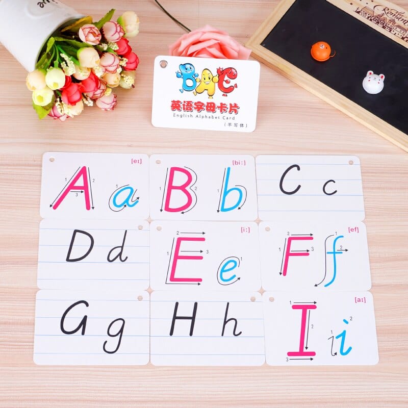 Cartes d'apprentissage de l'alphabet Montessori | Montessori Montessori