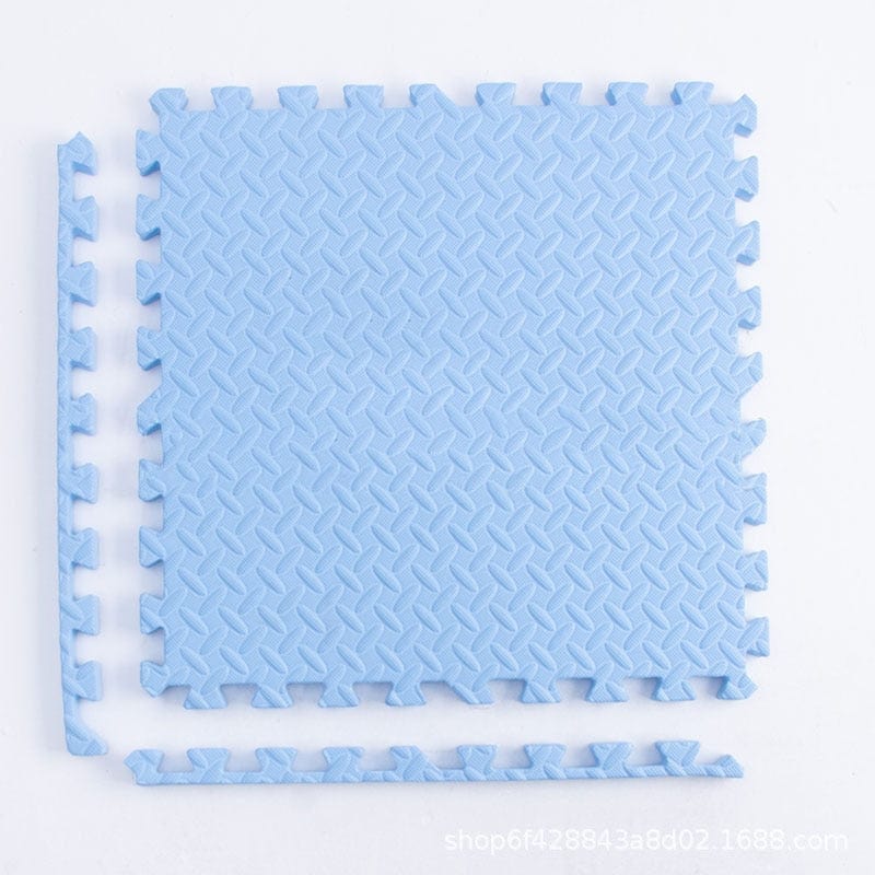 Dalle en mousse pour mobilité Montessori - 30x30x1cm | Montessori Bleu ciel - 6 pièces Montessori