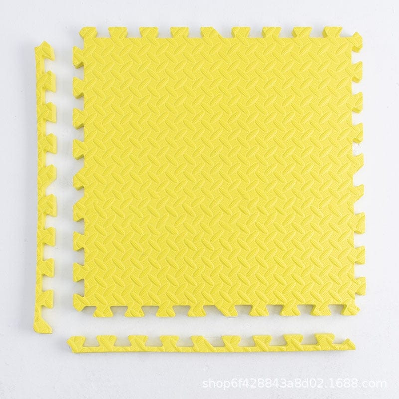 Dalle en mousse pour mobilité Montessori - 30x30x1cm | Montezzori Jaune - 6 pièces Montezzori