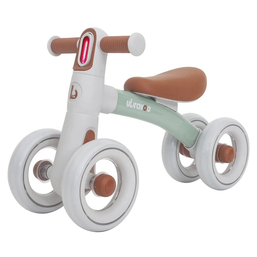 Porteur Bébé 4 Roues Vert Pastel avec Phare LED