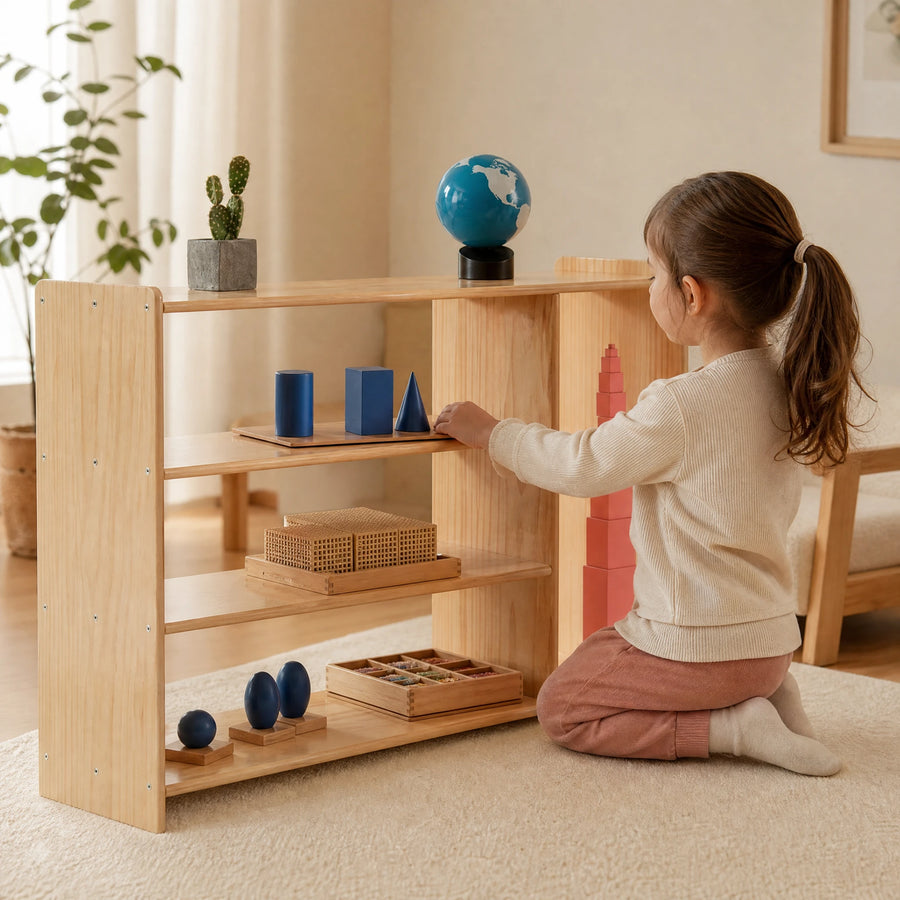 Étagère Murale Enfant en Bois Naturel Montessori - Utilisation du produit