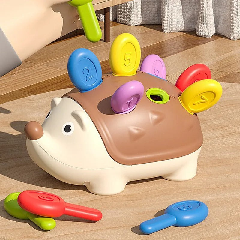 Jeu Motricité Fine Bébé Hérisson à Piques Colorés