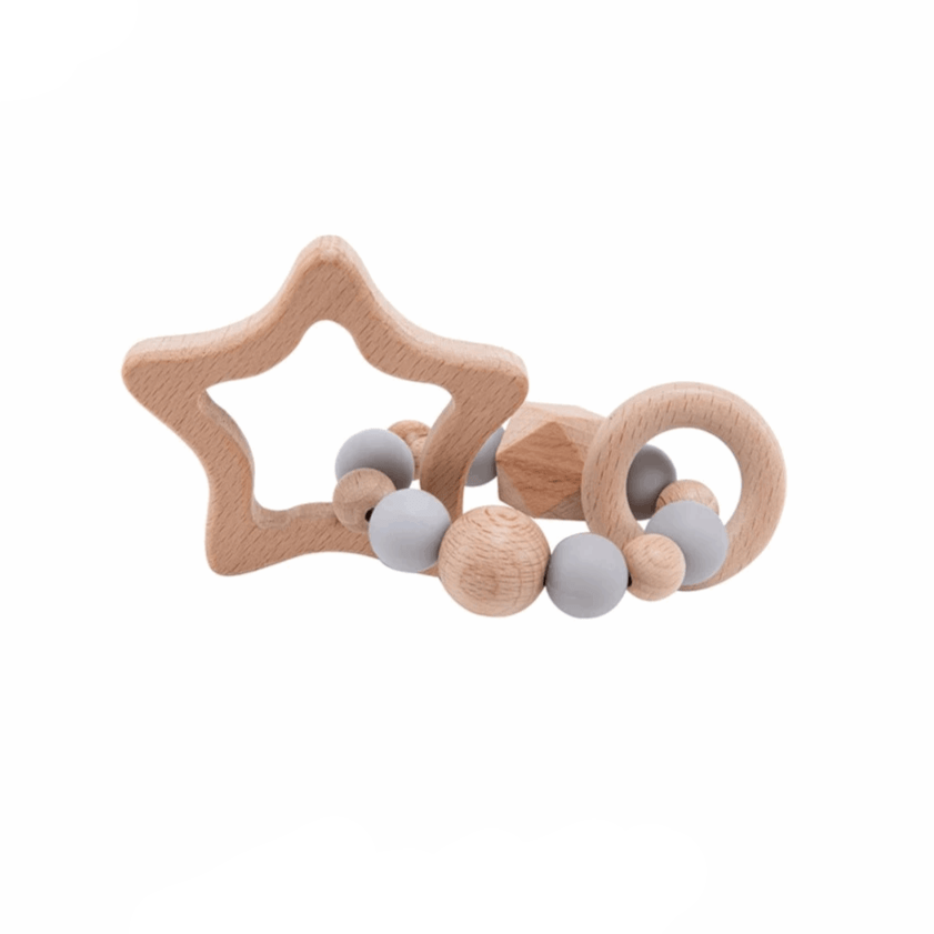 Hochet en Bois Étoile Montessori - Collection Étoilée | Montessori Montessori