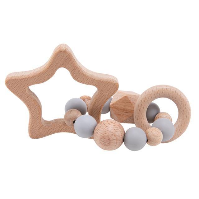 Hochet en Bois Étoile Montessori - Collection Étoilée | Montessori Montessori
