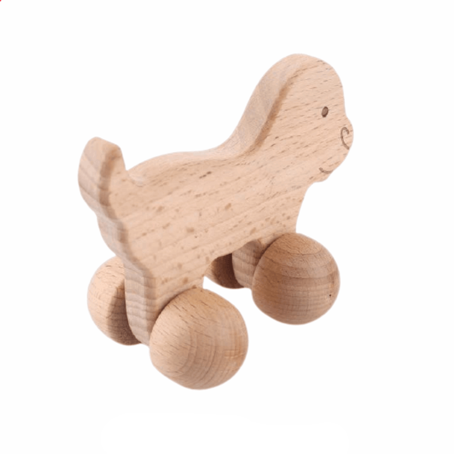 Hochet en Bois Montessori Chien Joyeux | Montezzori Montezzori