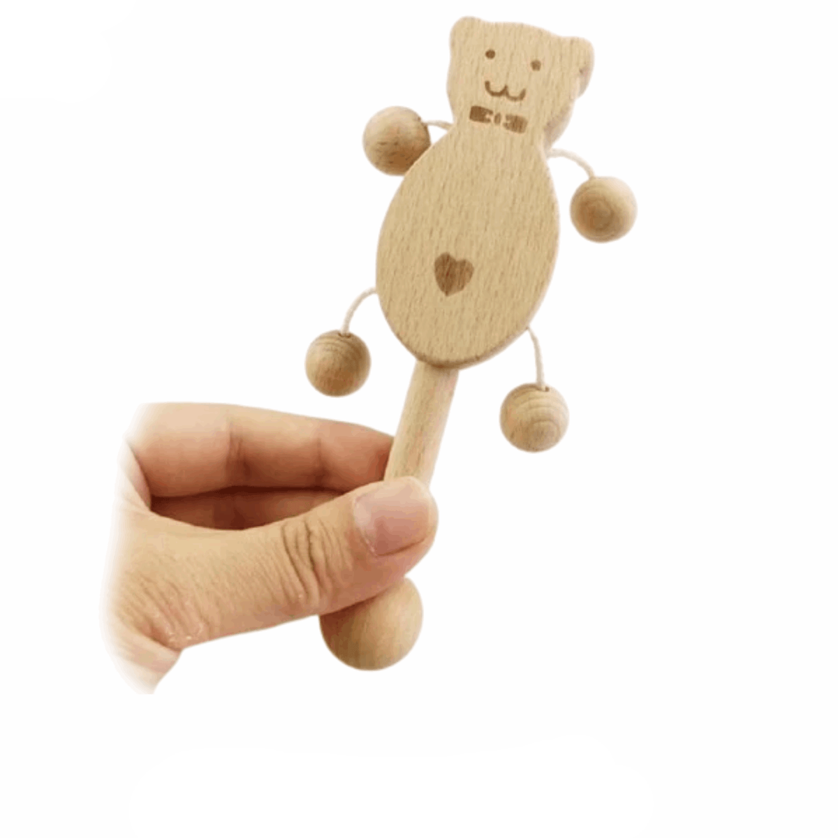 Hochet en Bois Ours Montessori - Édition Exclusive | Montessori Montessori