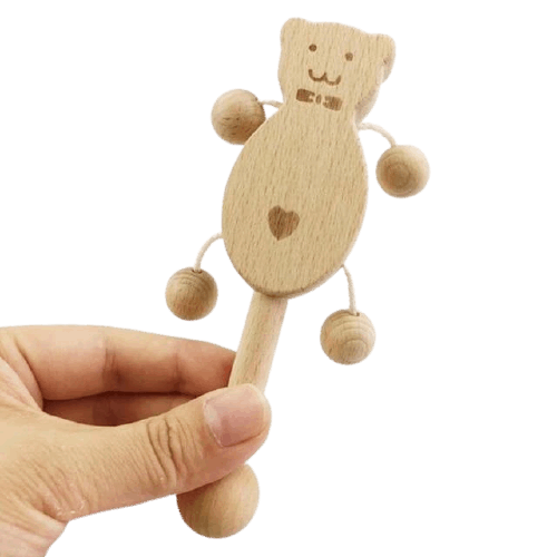 Hochet en Bois Ours Montessori - Édition Exclusive | Montessori Montessori