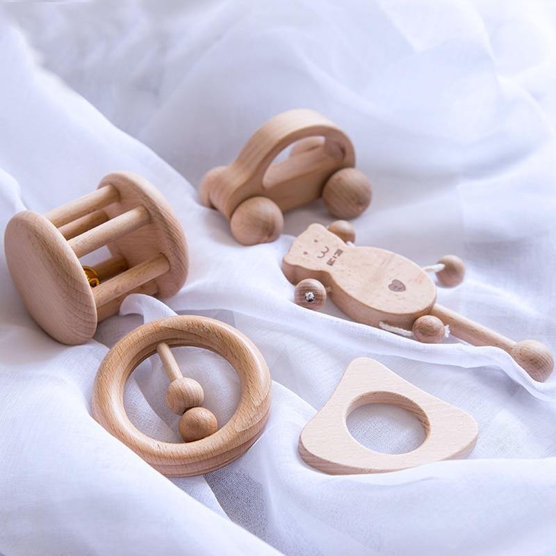 Hochet Grelot en Bois Montessori Premium | Montessori Montessori