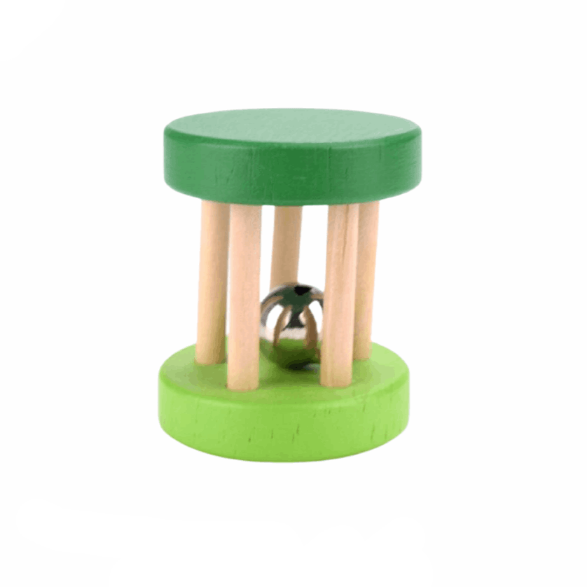 Hochet Grelot Vert Montessori Premium | Montezzori Montezzori