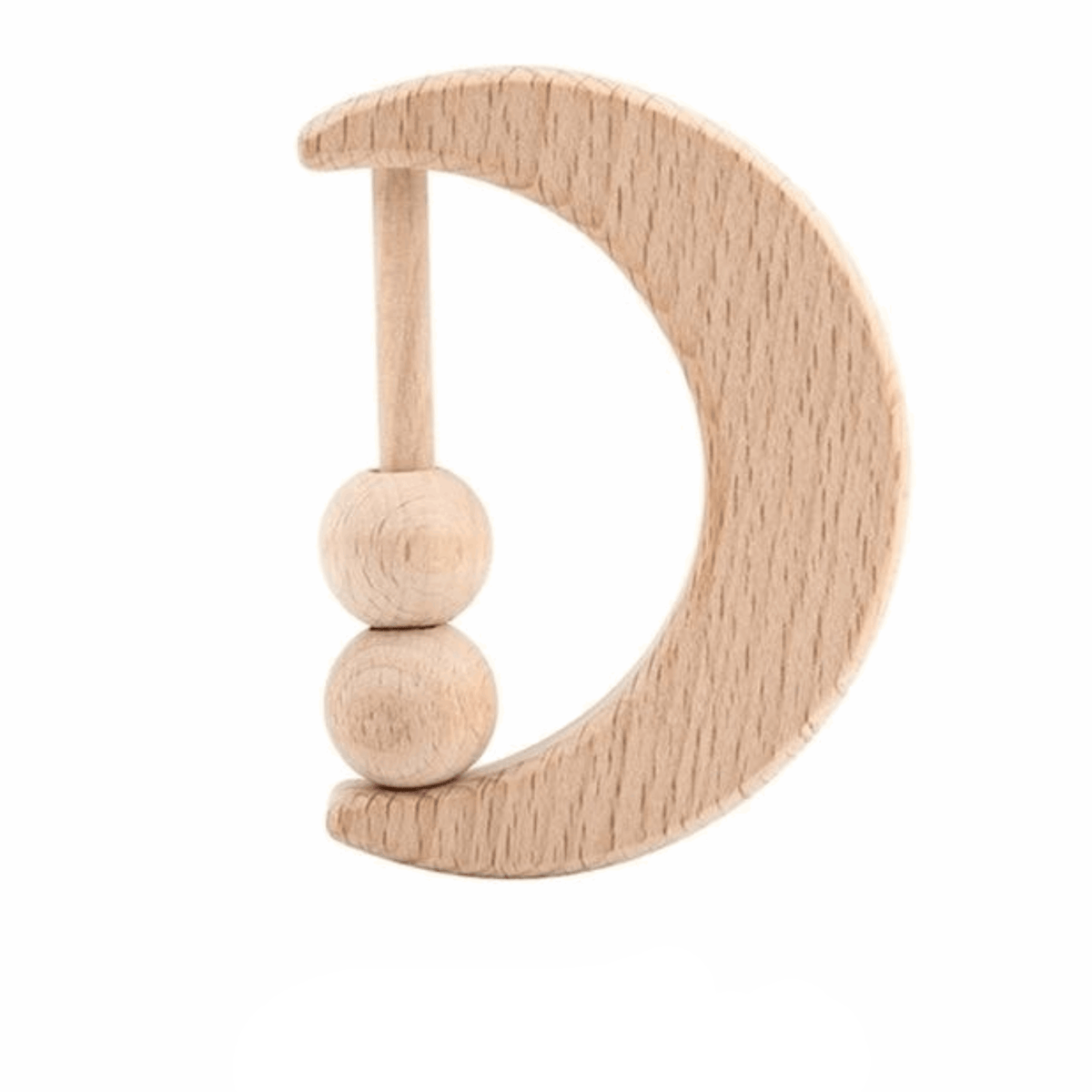Hochet Lune Montessori - Bois Naturel | Montessori Montessori