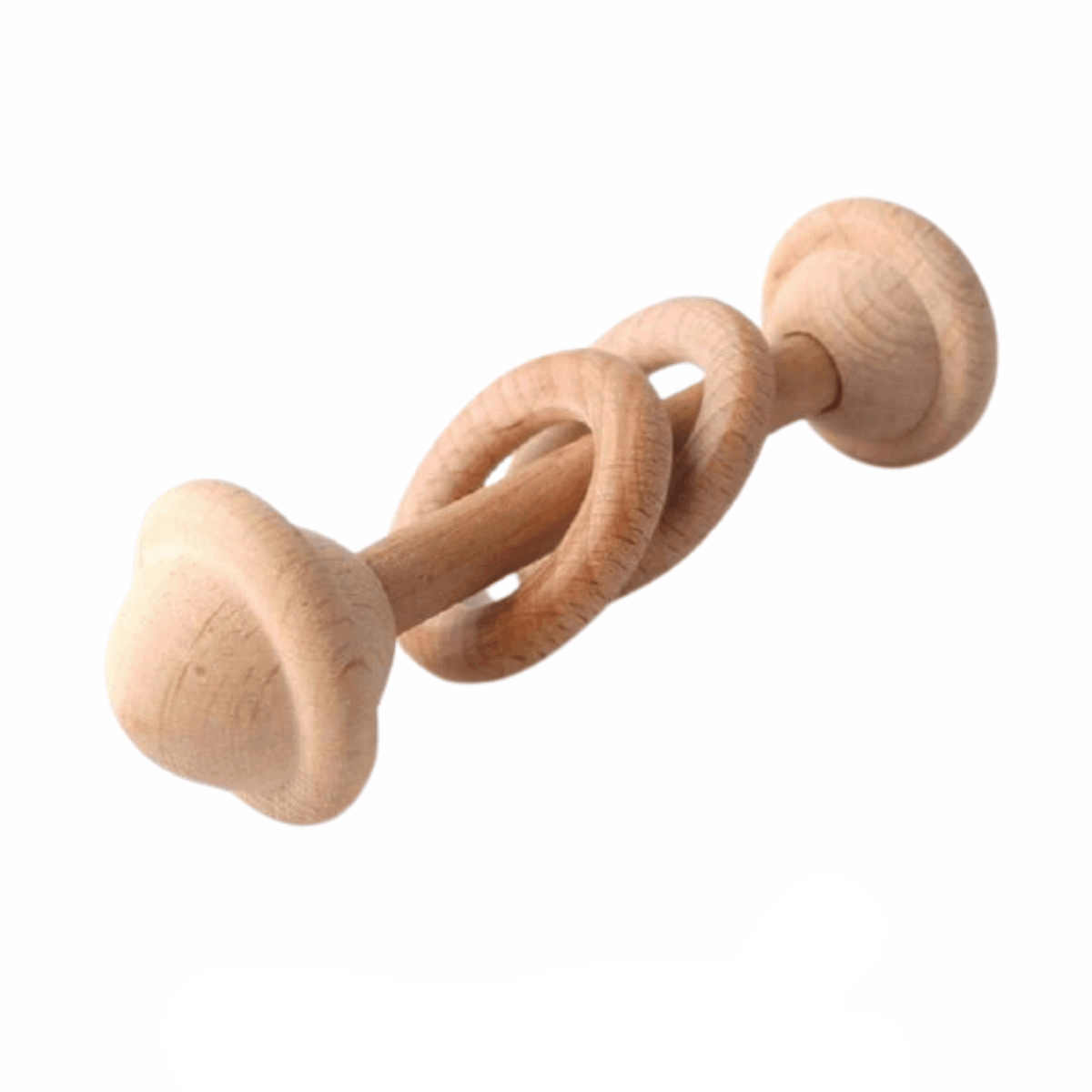 Hochet Montessori en Bois avec Anneau | Montessori Montessori