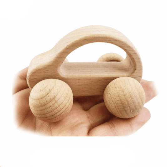 Hochet Voiture en Bois Montessori Deluxe | Montezzori Montezzori