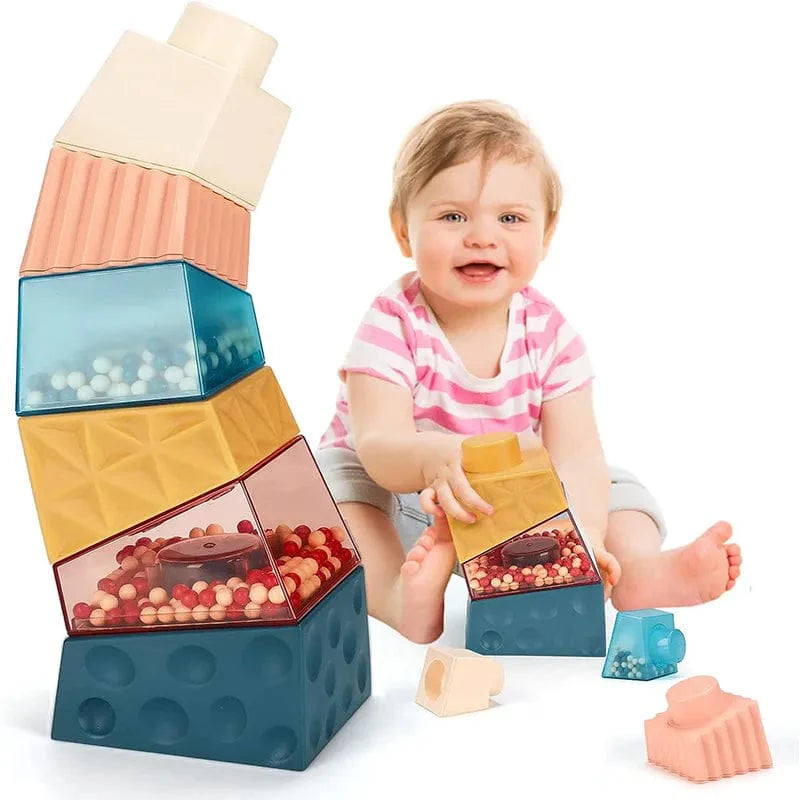 Jouets Montessori empilables pour bébé Montessori | Montezzori jouet empilable Montezzori