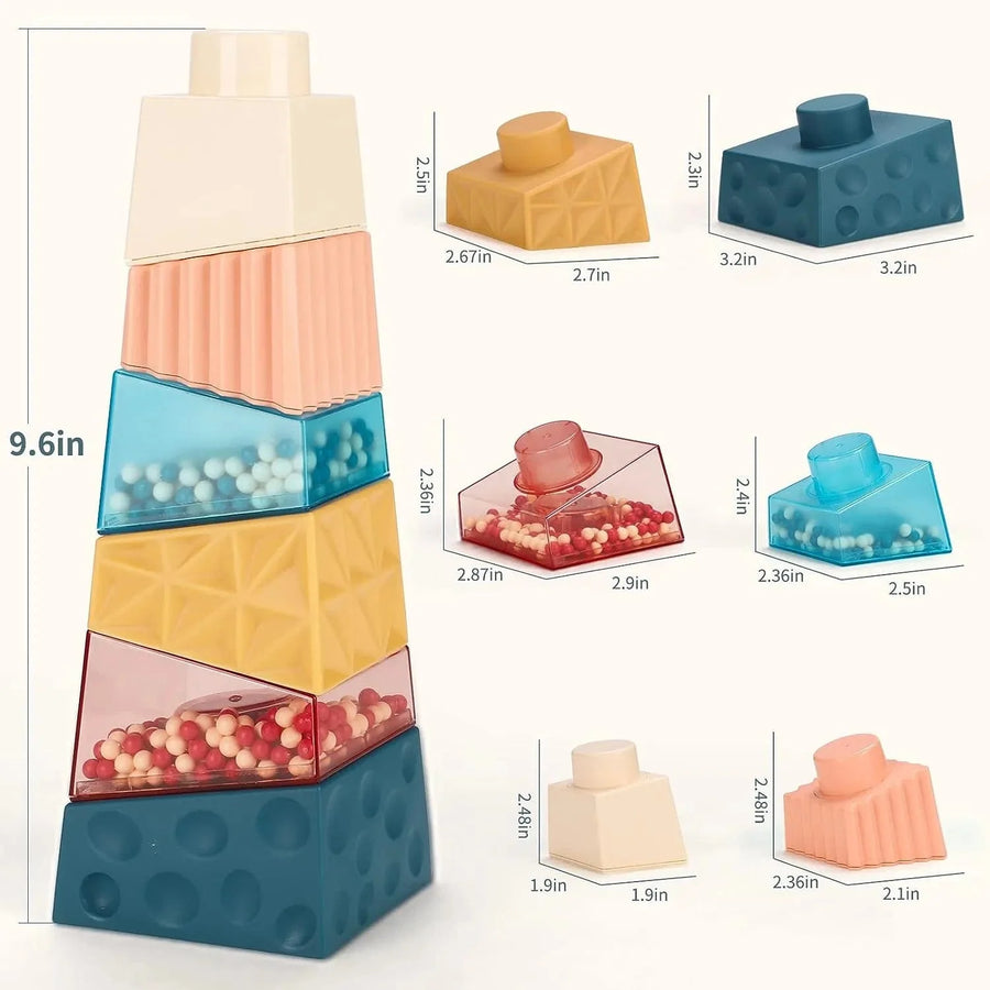 Jouets Montessori empilables pour bébé Montessori | Montessori jouet empilable Montessori