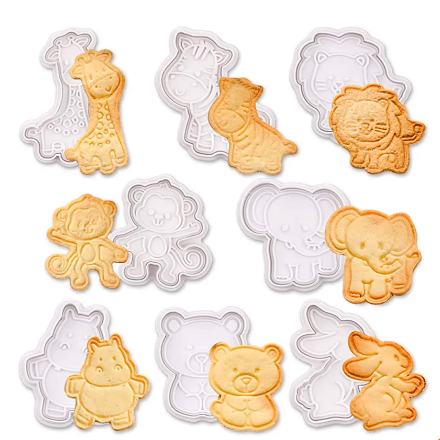 Kit de 4 emporte-pièces pour biscuits animaux Montessori | Montessori Montessori