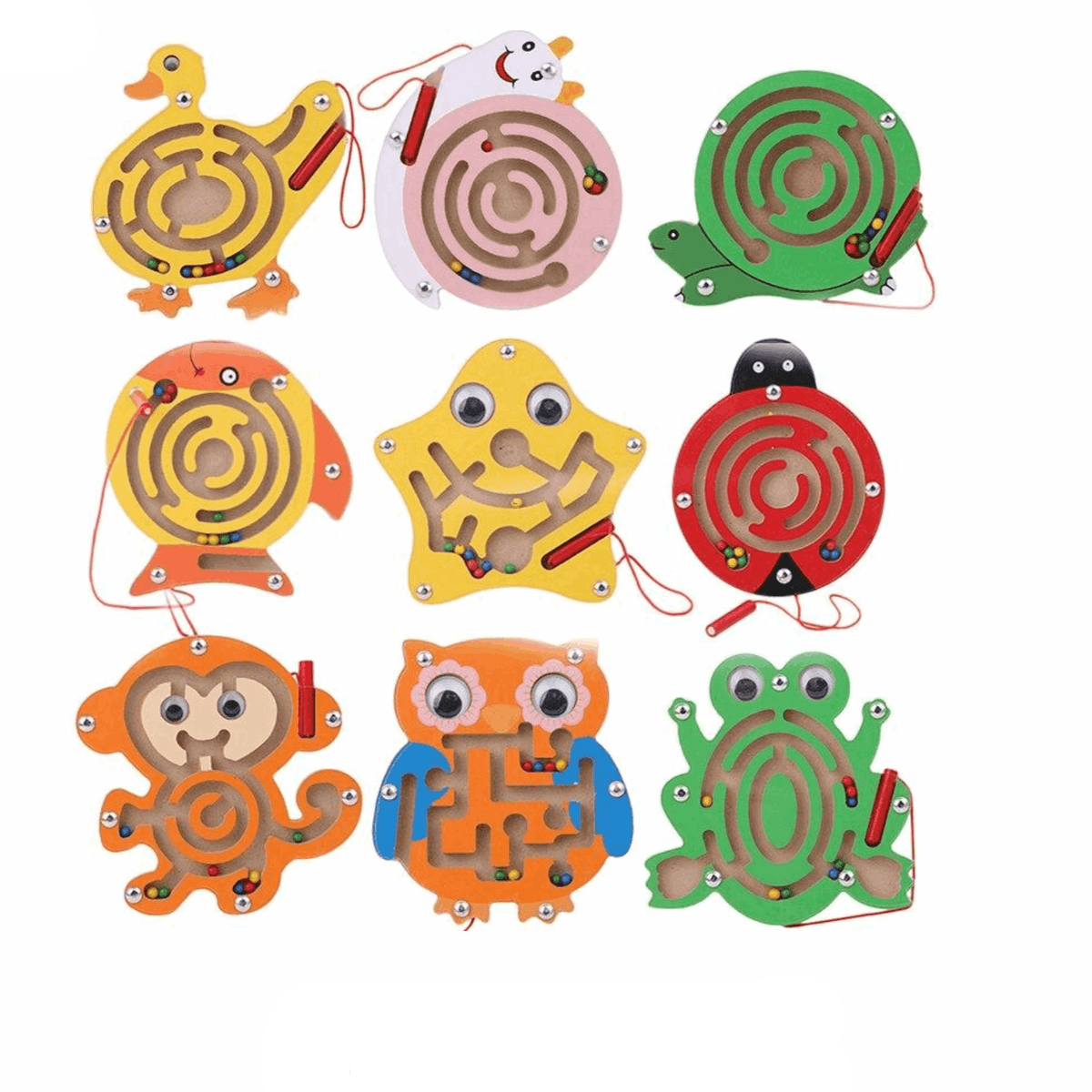 Labyrinthe Animalier Montessori en Bois | Montessori Montessori