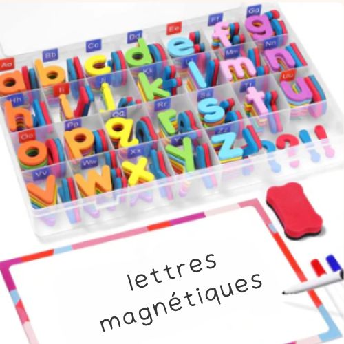 Lettres Magnétiques Alphabet avec Tableau Double Face