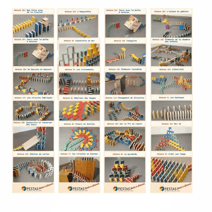 Lot de 24 Astuces Montessori Dominos | Montessori Montessori