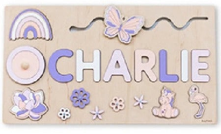Puzzle en Bois Personnalisé avec Prénom – Cadeau Éducatif et Ludique