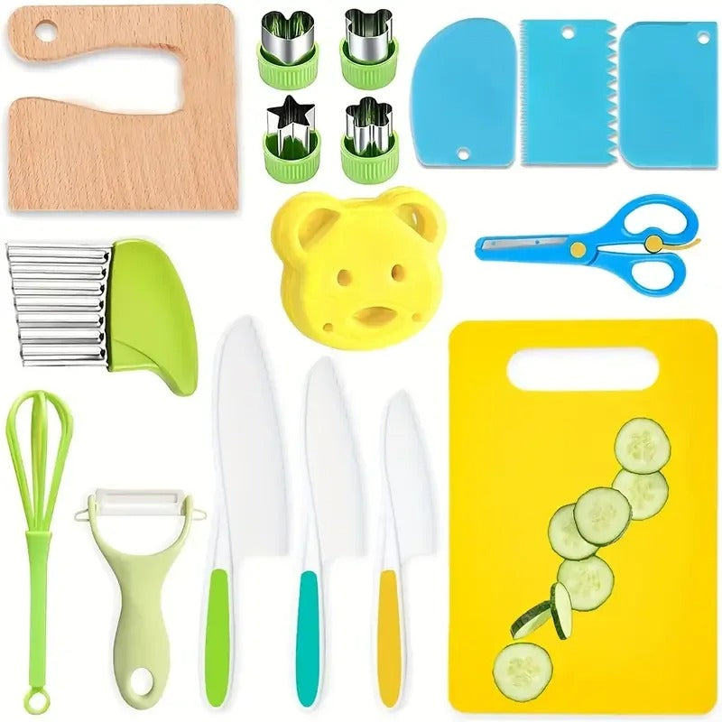 Couteaux Enfant – Kit de Cuisine 17 pièces