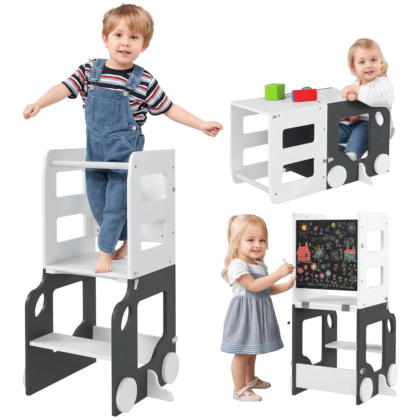 Tour d'observation : Table et chaise Montessori 2-en-1