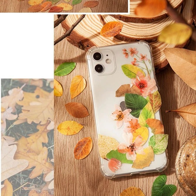 Lot d'autocollants Feuilles d'Automne en Washi Montessori Eco-Friendly