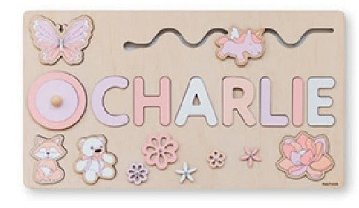 Puzzle en Bois Personnalisé avec Prénom – Cadeau Éducatif et Ludique