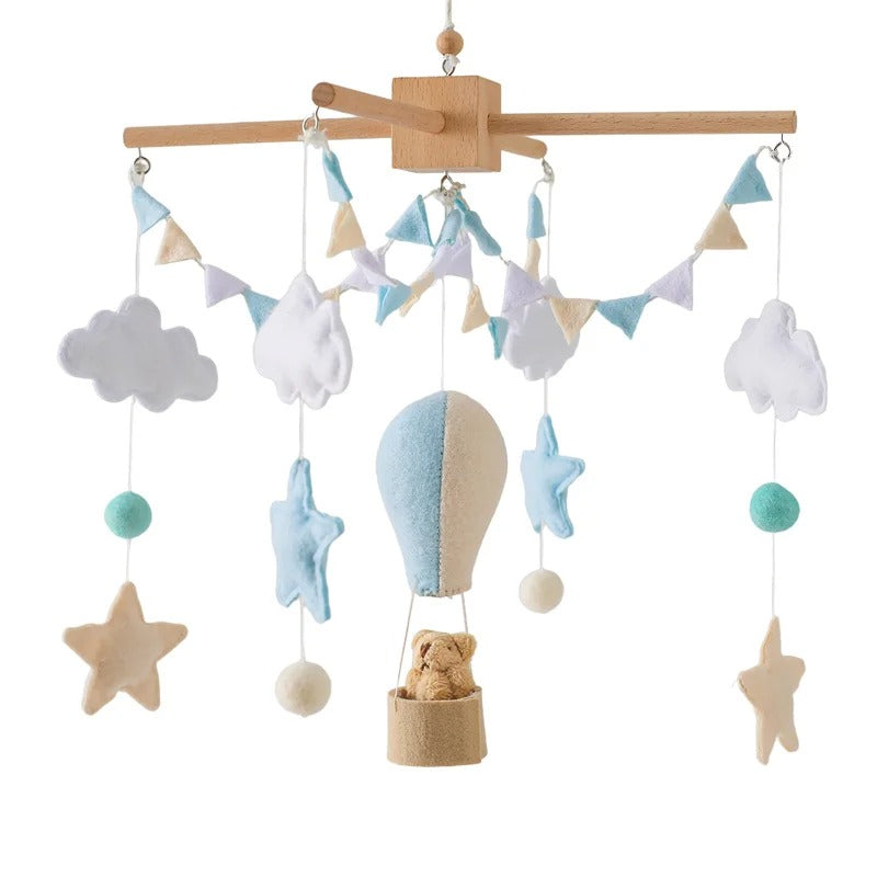 Mobile et Jouet de Naissance en Bois Montessori - Décoration et Eveil Sensoriel pour Bébé
